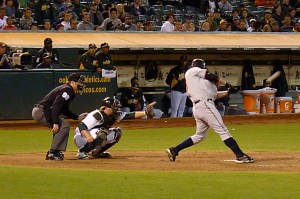 Jim Thome crushes a single