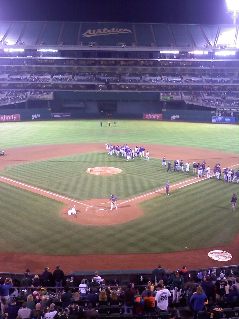 Tigers celebrate clinching the 2011 AL Central Division Championship
