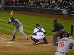 Mauer takes a pitch&nbsp;inside