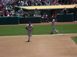 David Ortiz rounds first after homerun&nbsp;400