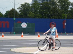 Me, biking around old Fulton County Stadium… or what’s left of&nbsp;it!