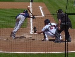 Florimon gets out of the way of a&nbsp;pitch