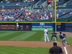 Where’s Oswaldo?  Hitting a homerun to right field&nbsp;too!